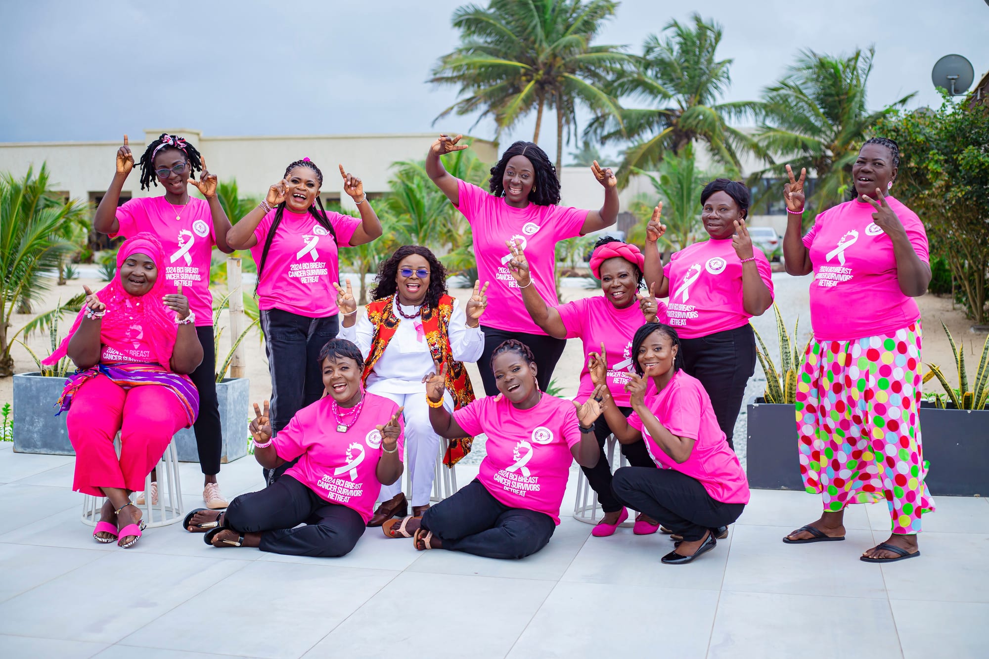 Breast cancer survivors at the 2024 BCI Breast Cancer Survivors Retreat in Ghana